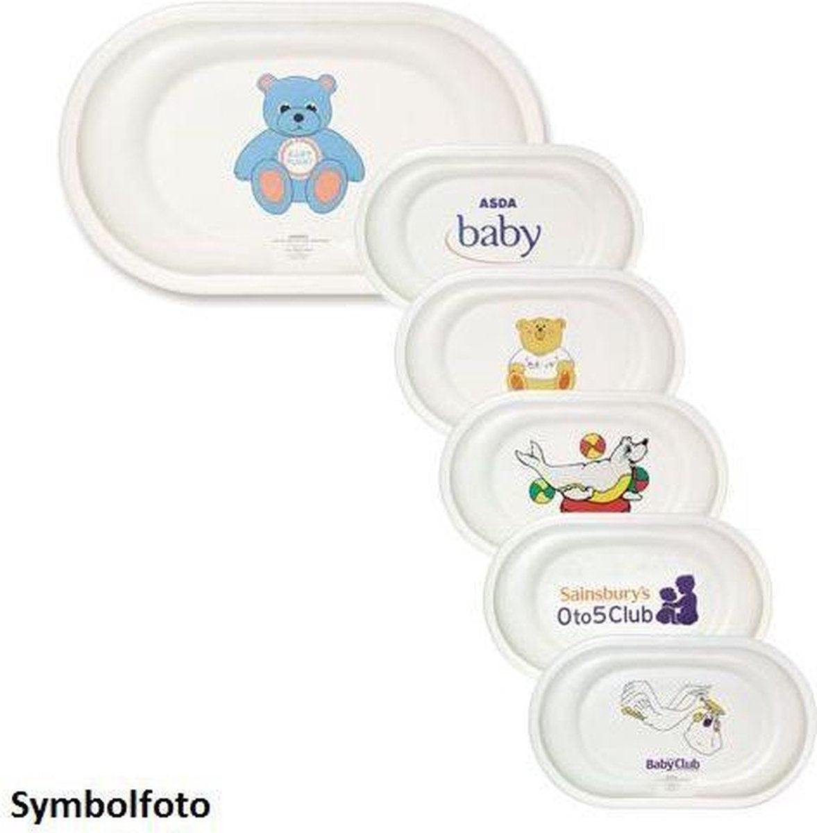 Professionele babytafel - Verschoontafel met reling - Oppervlaktebevestiging