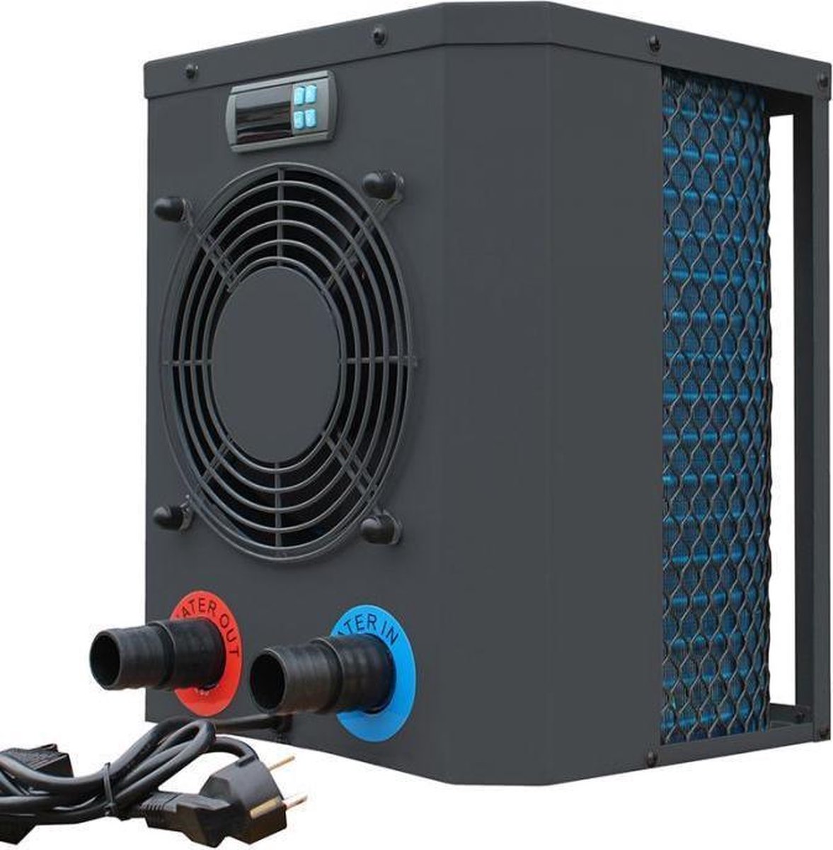 Azuro warmtepomp | Zwembadverwarming | 2500 W | Antraciet | Energiebesparende warmtepomp