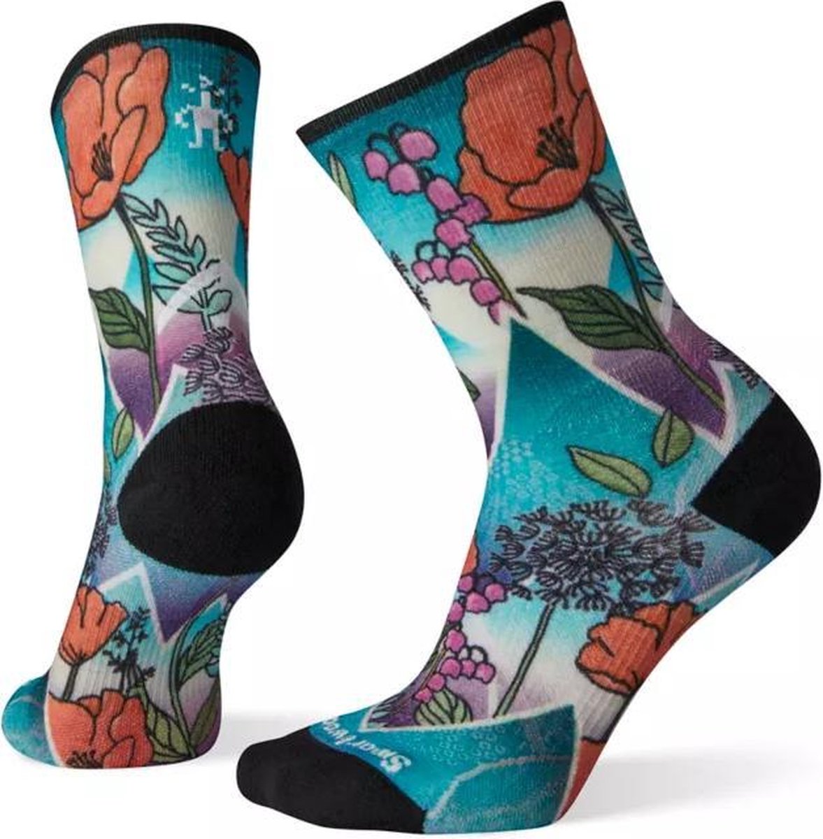 Smartwool PhD Pro Endurance Print Crew Socks Capri Dames