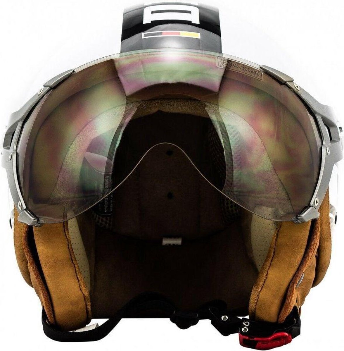 SOXON SP-326 PLUS Wit  jethelm XS 53-54cm hoofdomtrek