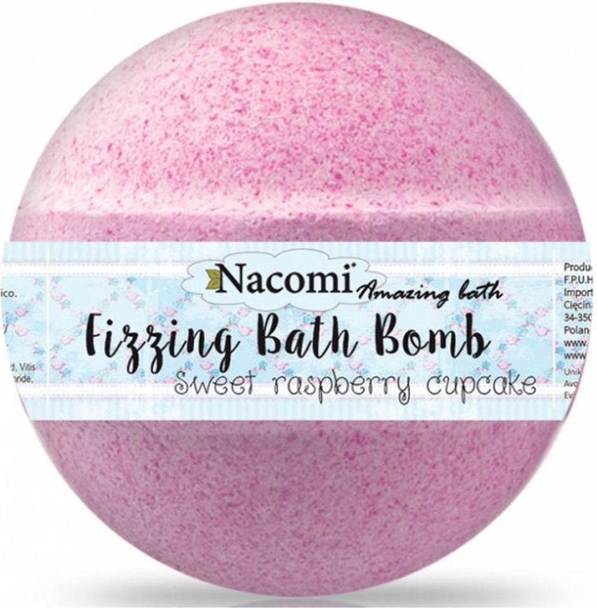 Fizzing Bath Bomb badbal Sweet Raspberry Cupcake 130g