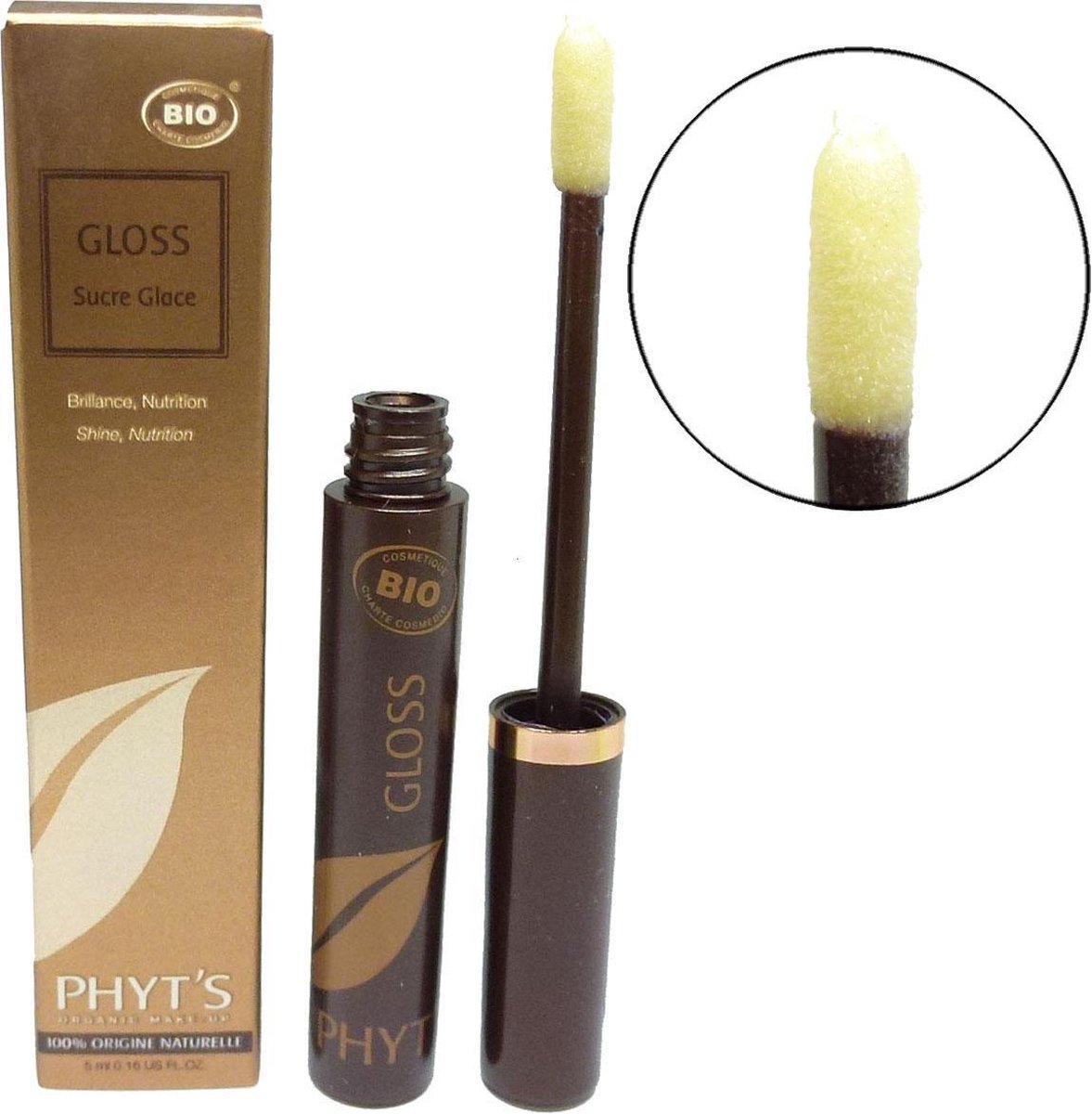 Phyts BIO Lip Gloss Lippen Kleur Natuur Natuur Make-up ECOCERT COSMEBIO 5ml  - Icy Sugar
