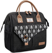 HN® Lunchtas zwart met pijlen
