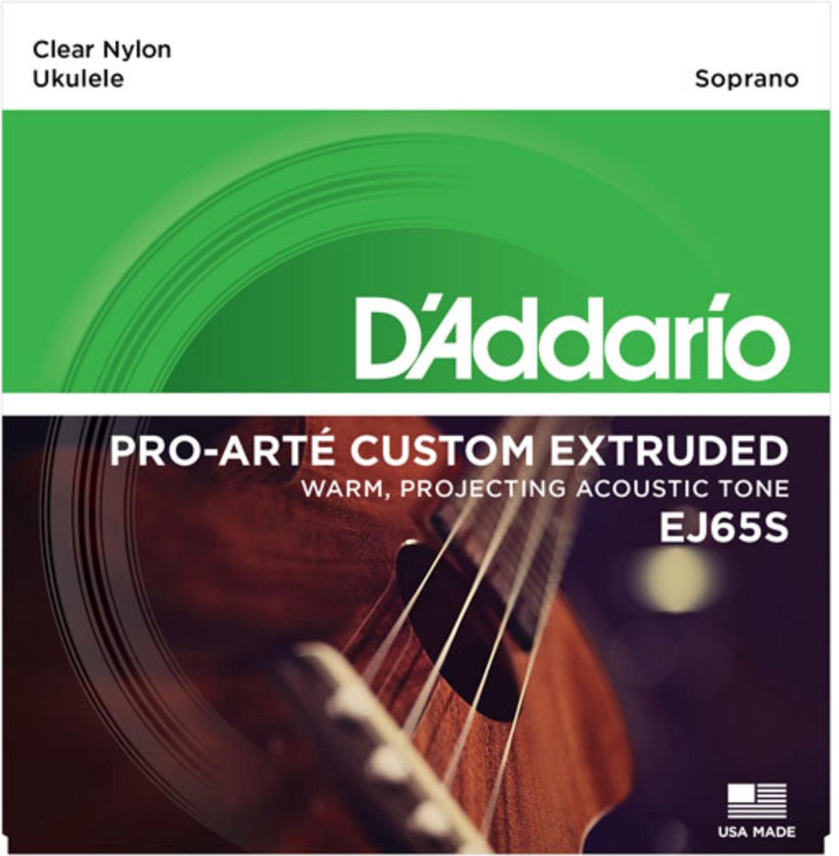 Ukulele snaren EJ65S Sopran Nylon 24-32-34-28