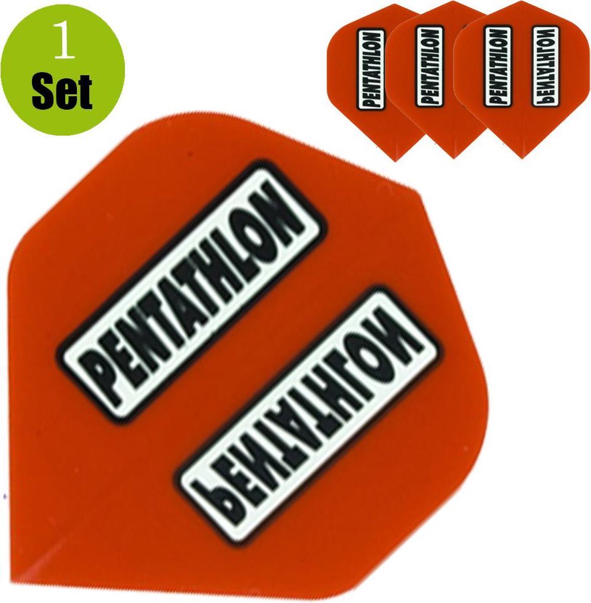 Pentathlon Dartflights - Rood- ()