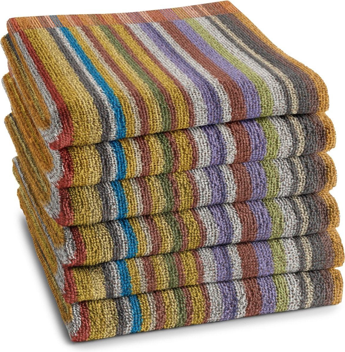 DDDDD Over the rainbow - Keukendoek - Terra - 6 stuks