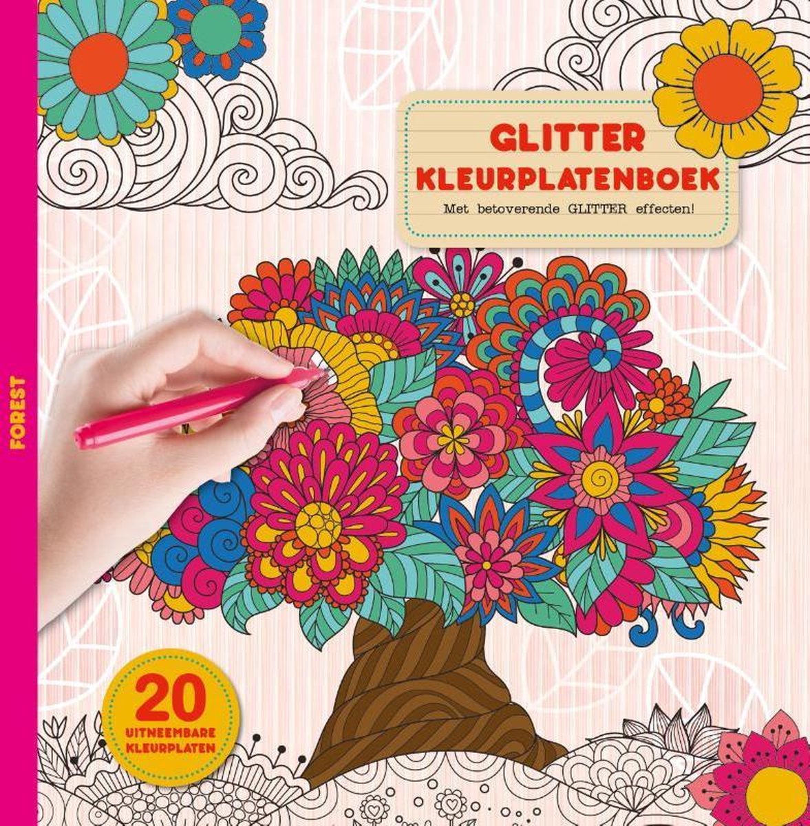 Image Books Glitterkleurboek Forest 6+