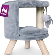 Petrebels Isabella 45 Kattenhuis - Grijs -  ligzetel voor katten