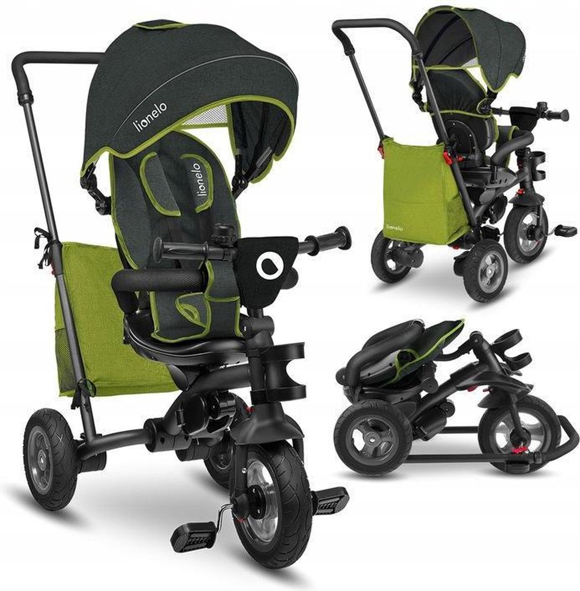 Lionelo Driewieler - Tricycle 2 in 1 Tris - Lime Green