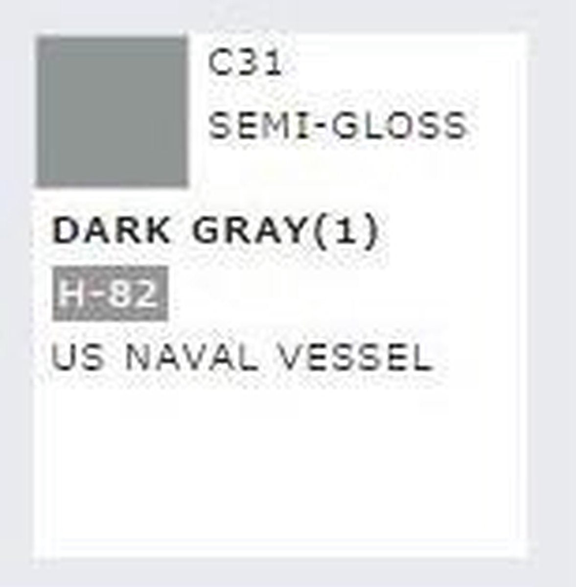 Mrhobby - Mr. Color 10 Ml Dark Gray 1 (Mrh-c-031) - modelbouwsets