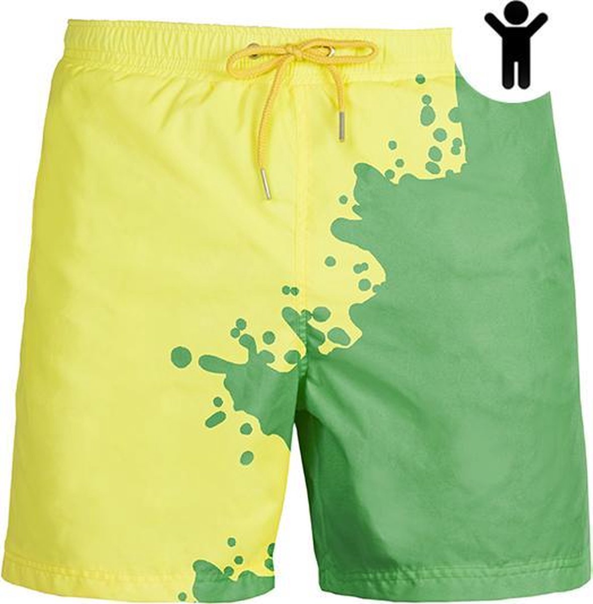 Groen - Geel | Kleurveranderende zwembroek