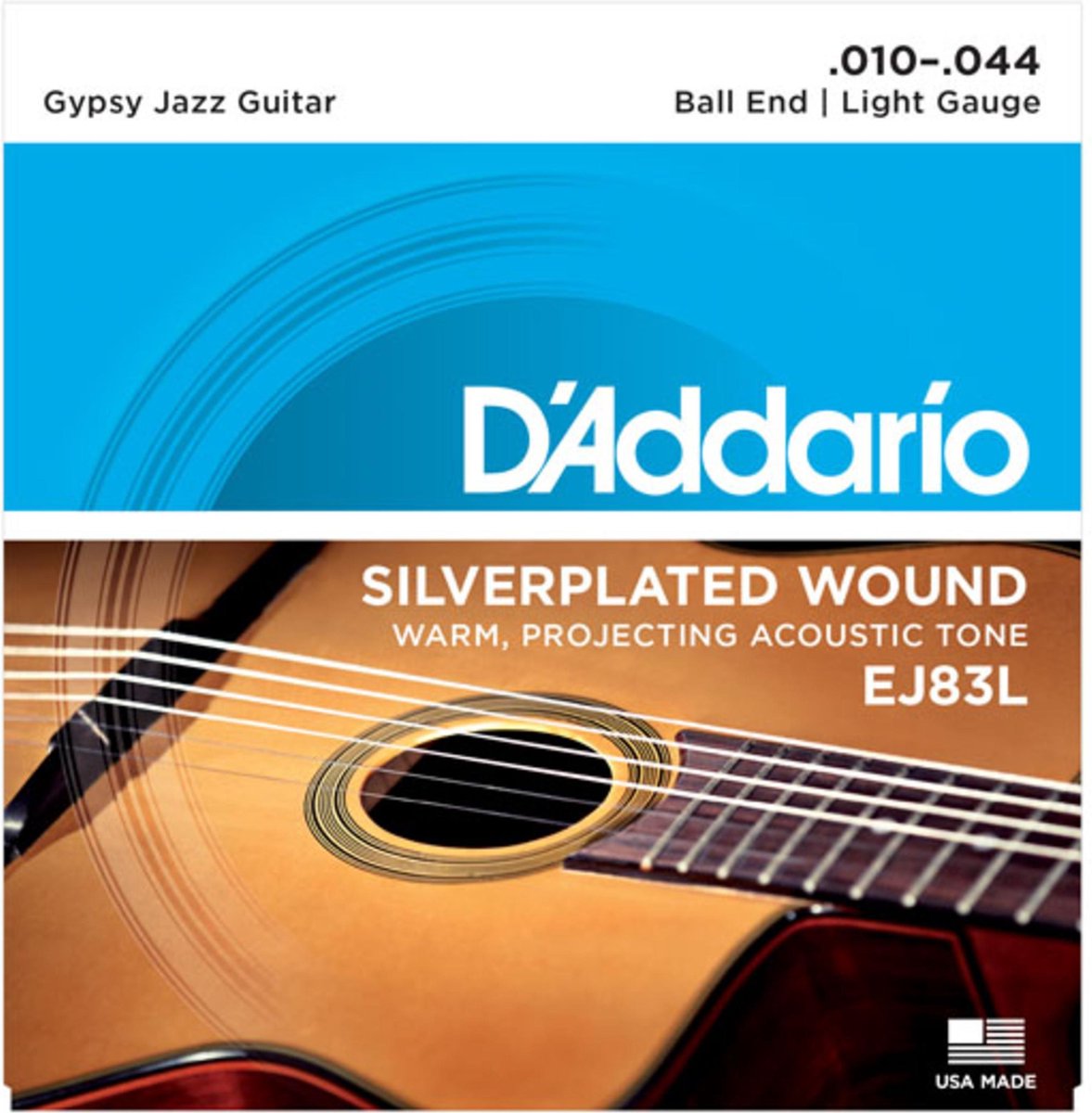 Gypsy Jazz snaren EJ83L 10-44 zilverplated wound