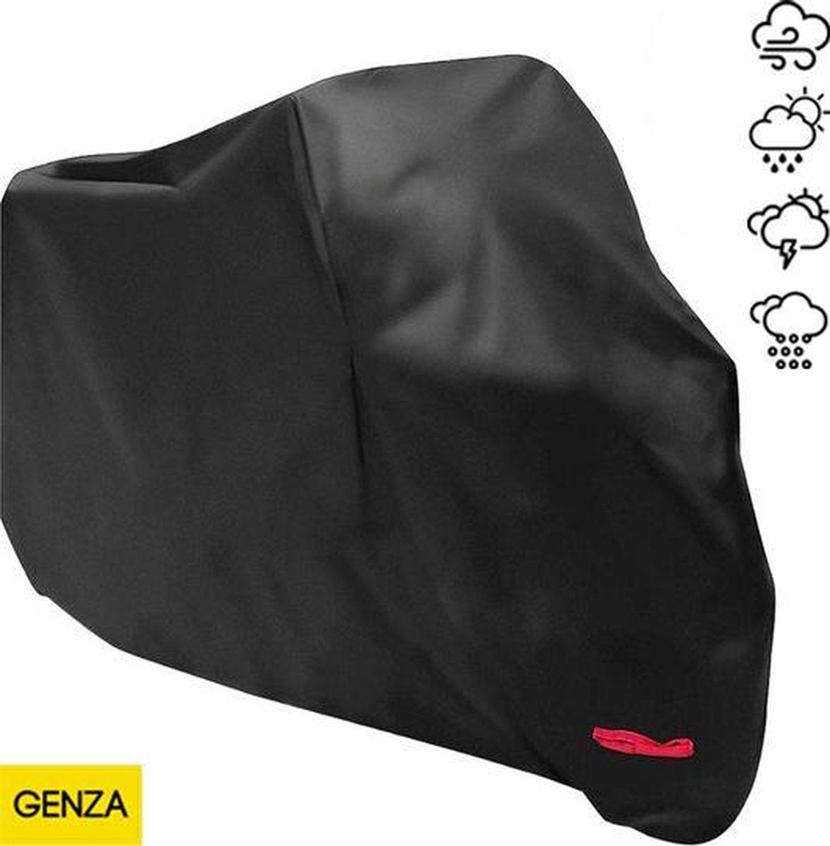 GENZA Premium Scooterhoes – Motorhoes – Geschikt voor Binnen en Buiten – Scooterhoes Waterdicht – Scooter Accessoires - Windscherm - Scooter Deken - 245 x 105 x 125 cm – XL - Met Opbergtasje