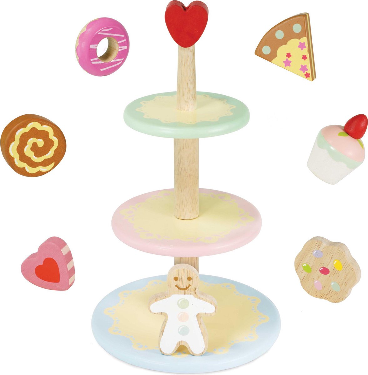 Houten Etagère voor petitfours met 3 etages