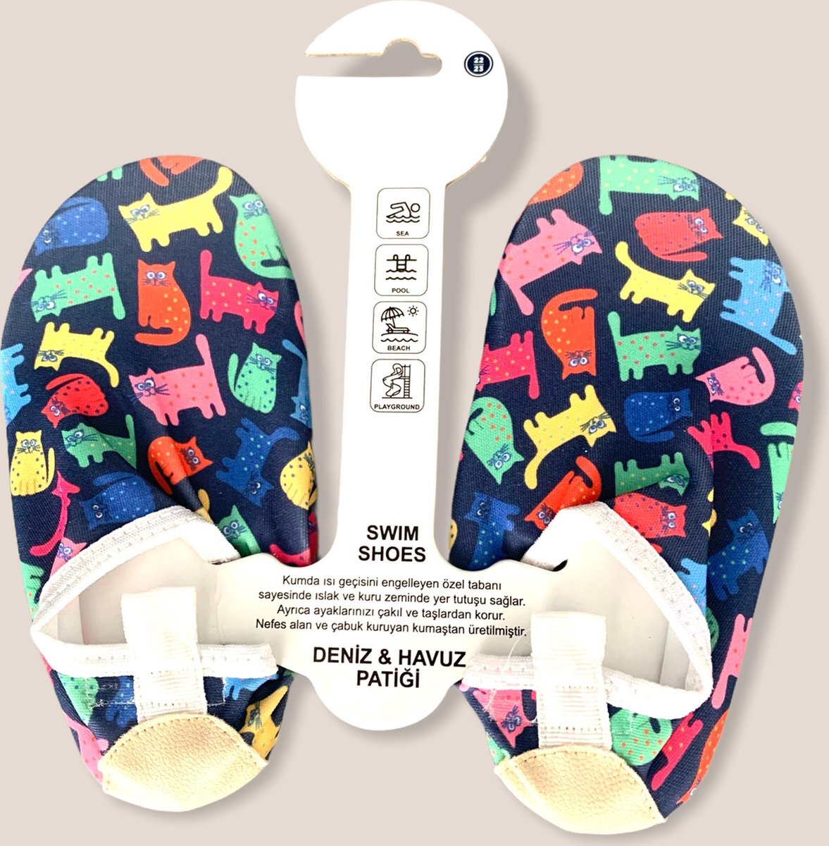 Eliz Baby Antislip Waterschoen Kinderen Waterslof Anti-slipzool Zwemschoen Gymschoen Poes 20-21