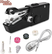 Handy Stitch - PREMIUM Handnaaimachine met USB Kabel en accesoires - Compact - Draadloos - Draagbare reis naaimachine - Elektrisch of op Batterijen