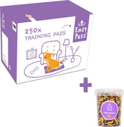 Easypets Puppy Training Pads - Zindelijkheidstraining - Hondentoilet - 58 x 58 cm - 250 stuks + Puppy Trainers 500ml