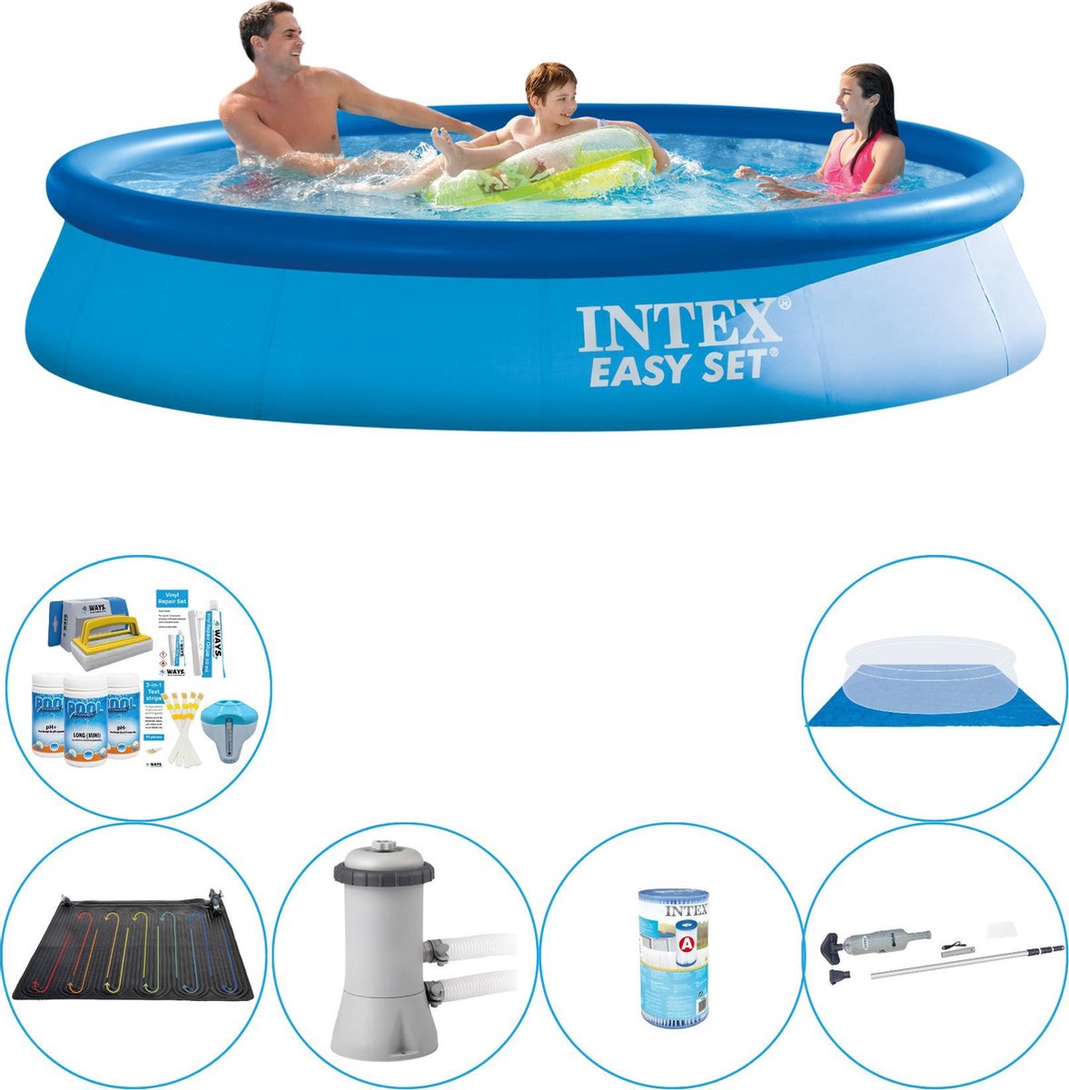Intex Easy Set Rond 366x76 cm - 7-delig - Zwembad Deal