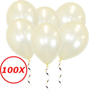 Witte Ballonnen Feestversiering Metallic Ivory Verjaardag 100st Bruiloft Ballon