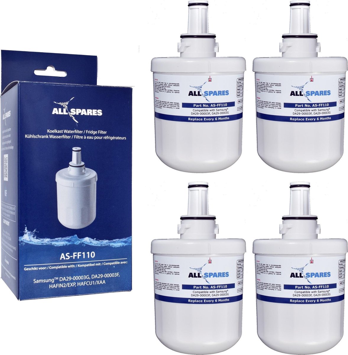Samsung DA-290003F / HAFIN2 Waterfilter - Koelkast Waterfilter van AllSpares - 4 Waterfilters