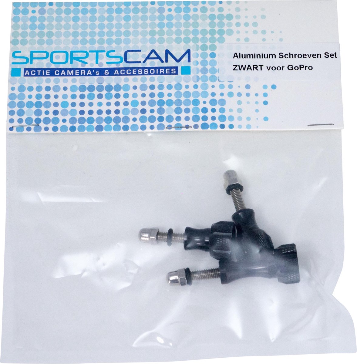 SportsCam Aluminium Schroeven Set ZWART (3 stuks)