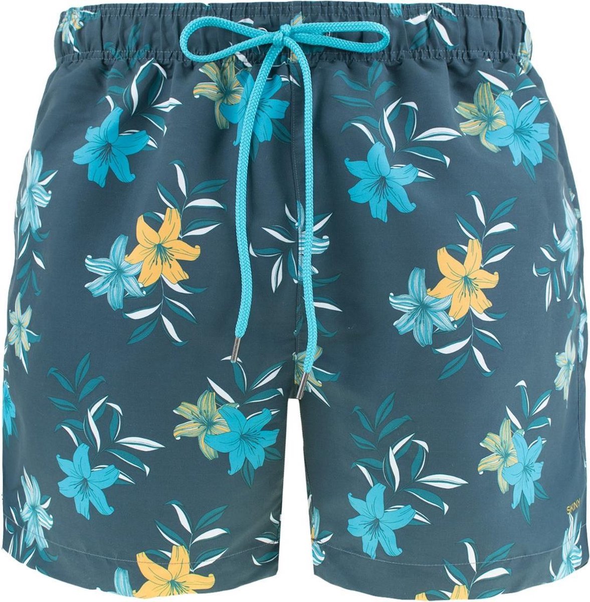 SKINY flowers zwemshort blauw - L