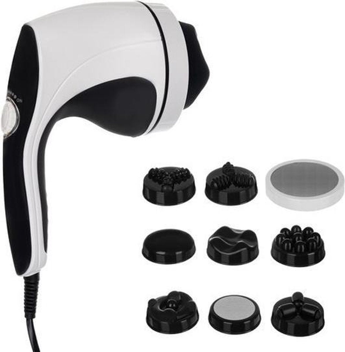 Medicu® Massage apparaat met 5 accessoires voor een appelsienhuid | sinaasappelhuid | zeer sterke motor