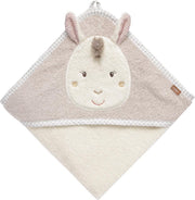Fehn Baby Badcape Lama 80 X 80 Cm Crème/beige