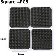 Gadgetpoint | Meubelvilt | Meubelonderzetters | Anti slip | Zelfklevend | Vierkant 4 stuks 4cm