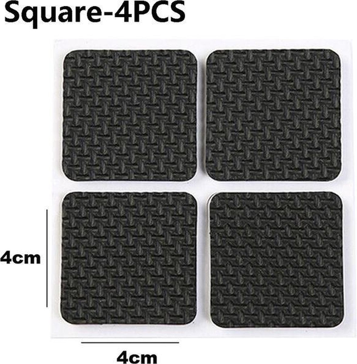 Gadgetpoint | Meubelvilt | Meubelonderzetters | Anti slip | Zelfklevend | Vierkant 4 stuks 4cm