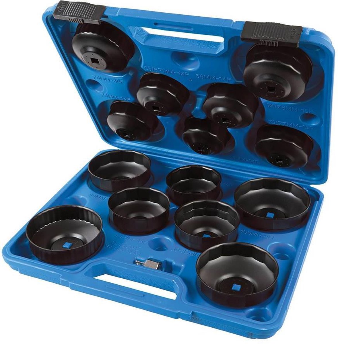 Silverline 15-delige oliefiltersleutelset 65 - 93 mm