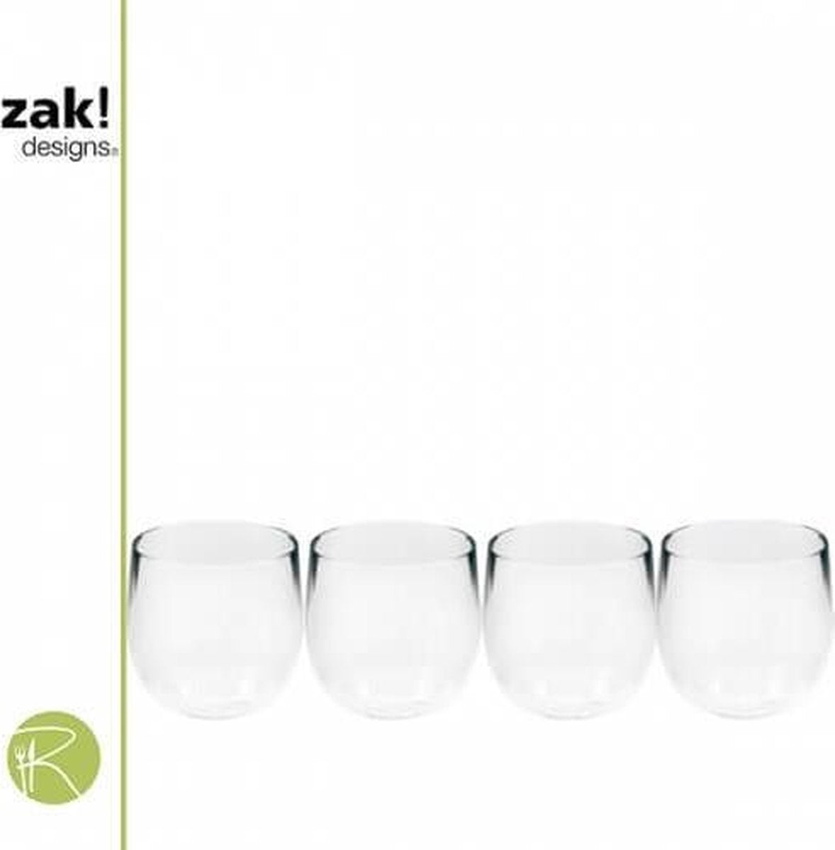 Shot Glas - Zak!Designs - Stacky - set van 4 - 60 ml