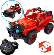 Bestuurbare RC terreinwagen - Rood (2in1)