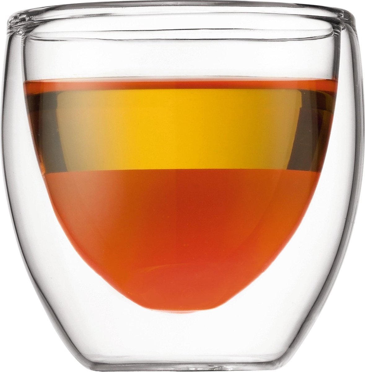 Bodum Pavina Glas - Dubbelwandig - Extra Klein - 0.08L - Set van 2