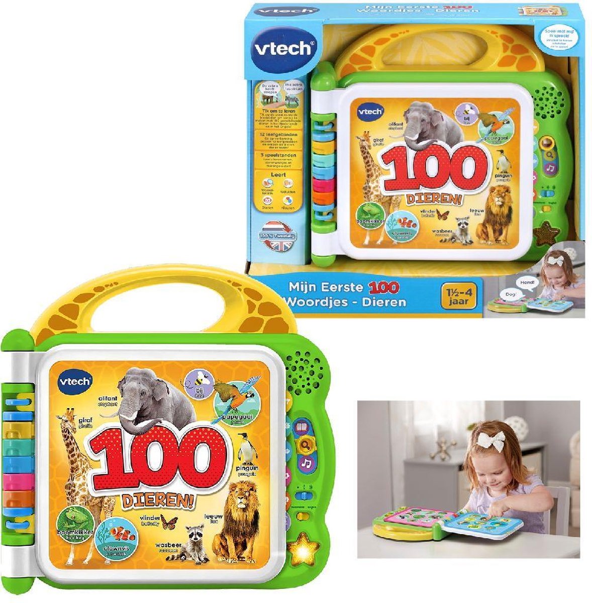 Vtech Mijn Eerste 100 Woordjes Dieren NL - EN