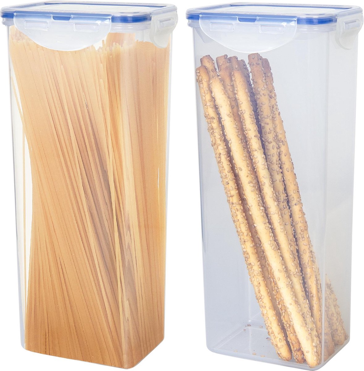 Lock&Lock Vershouddoos | Bewaardoos voedsel -  Set van 2 Stuks - Voor Spaghetti/Pasta - 2 liter - Transparant