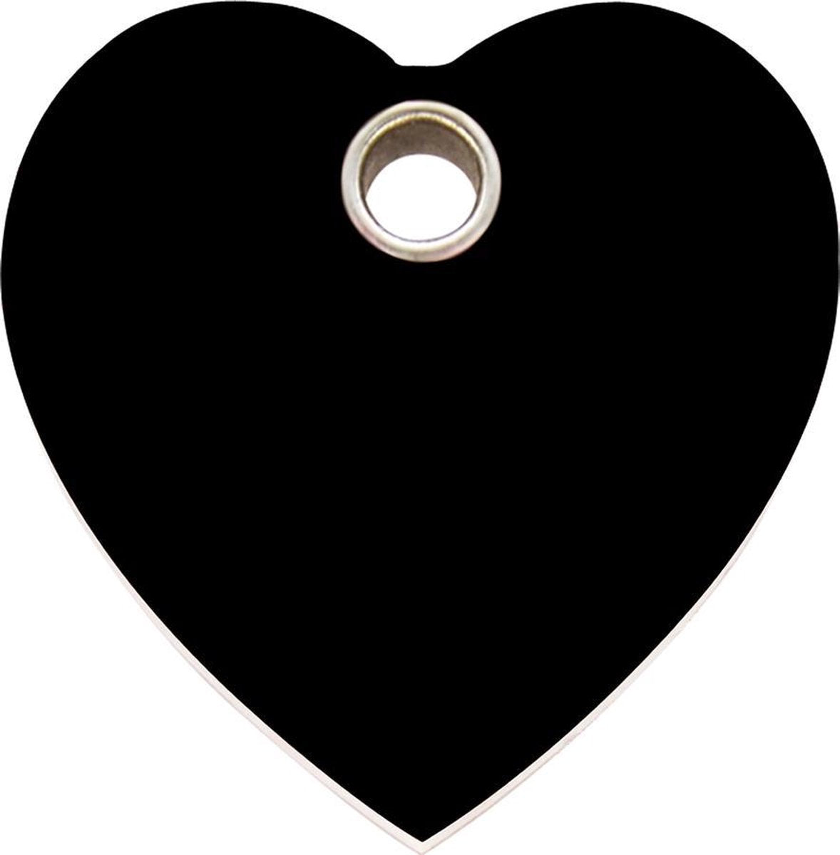 Heart I plastic dierenpenning medium/gemiddeld 3