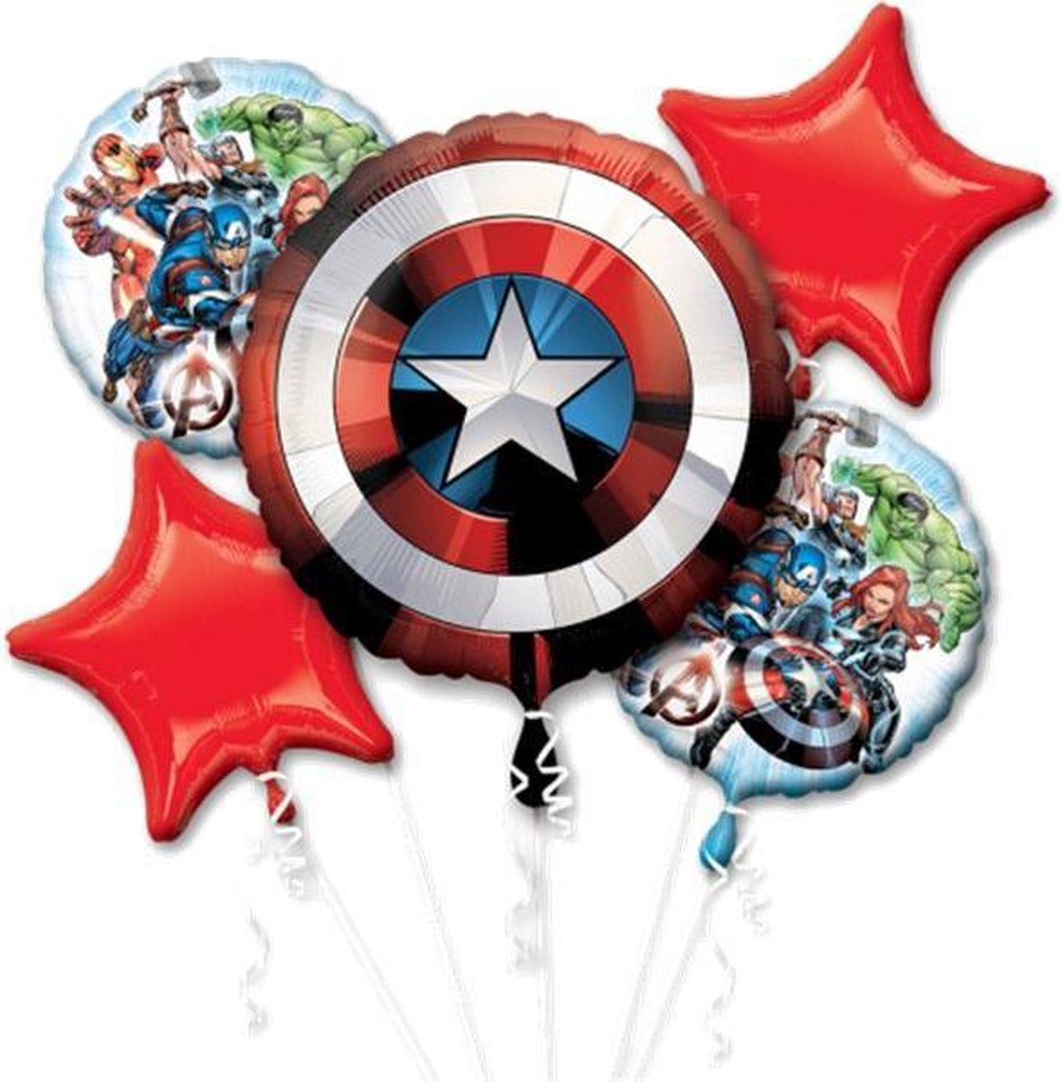 The Avengers Marvel Helium Ballon Set 5 delig leeg