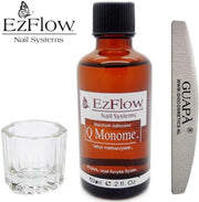 EzFlow® Acryl Liquid Kit met Dappendish en nagelvijl | Acrylic vloeistof | Monomer voor acryl poeder | 59 ml