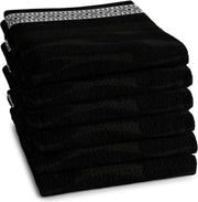 DDDDD Africa - Keukendoek - 50x55 cm - Set van 6 - Black