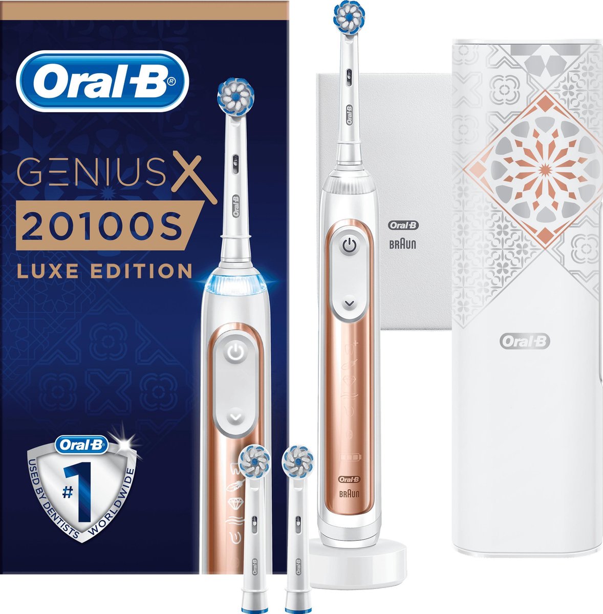 Oral-B Genius X 20100S - Luxe Edition Roségoud  - Elektrische Tandenborstel