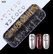 Nail art professional nail studs 3D | Nagel Steentjes |Rhinestones| Goud/Zilver | RS-08 | DM-Products