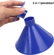 Vodom Blauwe Ijskrabber | Sneeuwveger | 2 in 1 | 360 graden | Magische ijskrabber | 2020 model