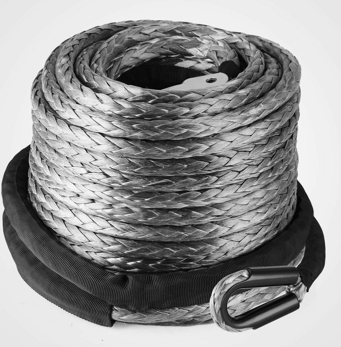 TBG 9.5MM 28M Synthetische Lier Touw 3/8 Inch X 92 Voeten 20500LBS Herstel met Vingerhoed Mouw Lijn Lier Kabel Touw