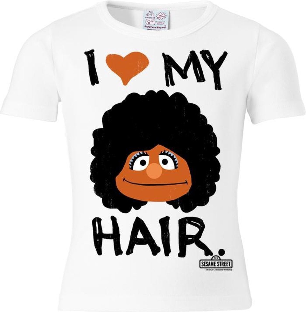 Logoshirt T-Shirt I Love My Hair - Sesamstrasse