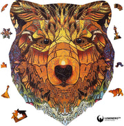 Luminero™ Houten Beer Jigsaw Puzzel - A3 Formaat Puzzel - Unieke 3D Puzzels - Huisdecoratie - Wooden Puzzle - Volwassenen & Kinderen