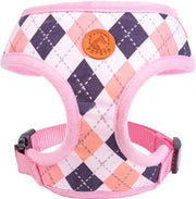 Pepets © - Hondentuig – Hondenharnas – Tuigje puppy – Hondentuigje – Harnas Hond - Roze Ruit - Maat S