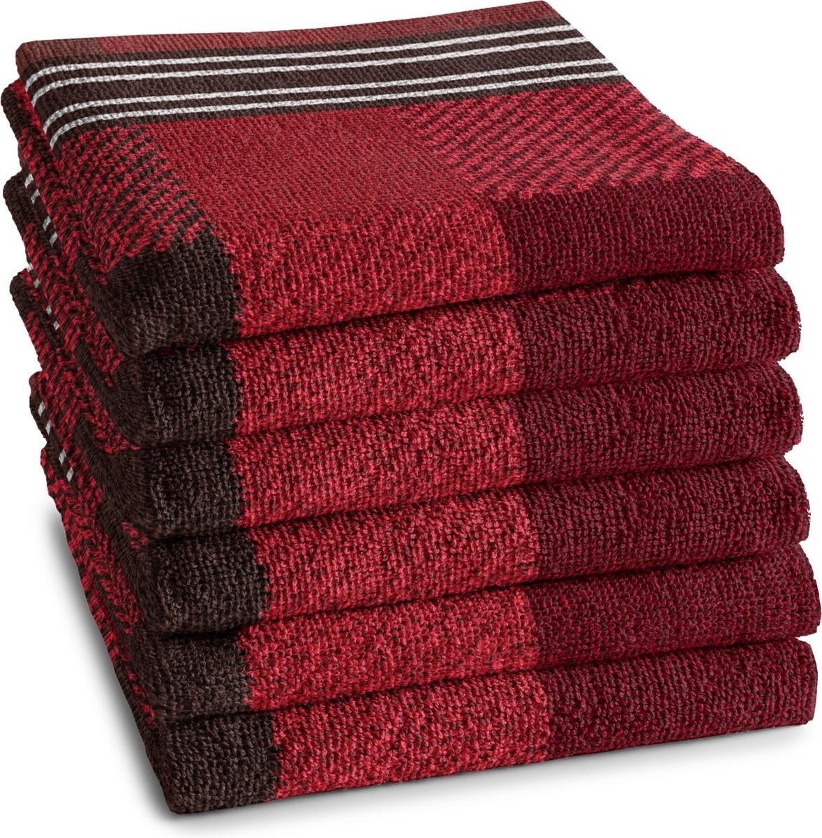 DDDDD Feller - Keukendoek - Red - 6 stuks