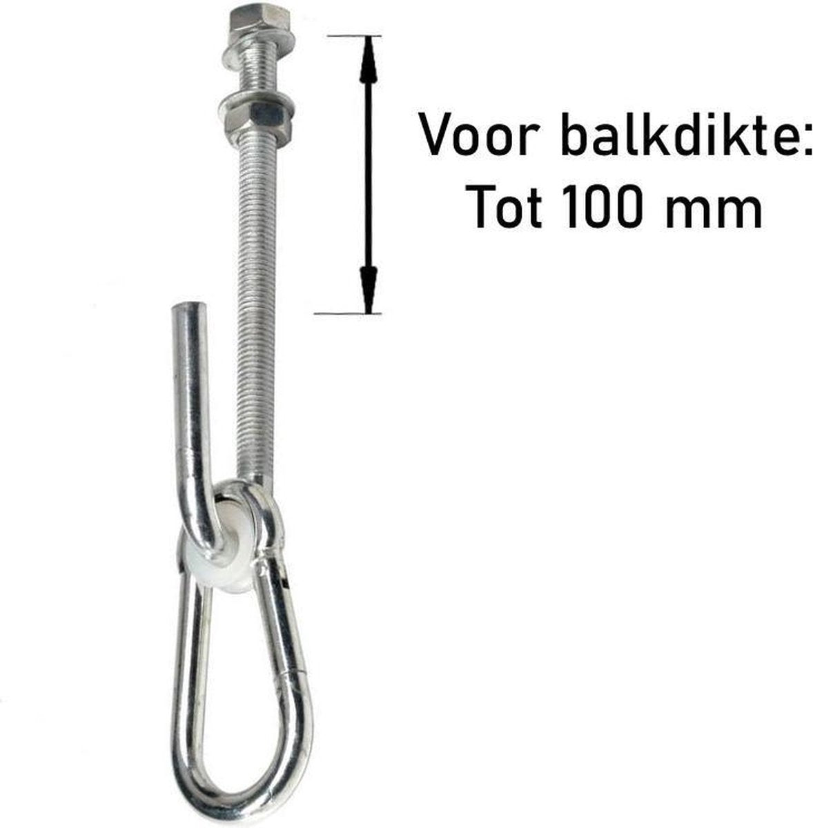 Schommelhaak met Karabijnhaak M12 Type J (1 stuk) (1 stuk)