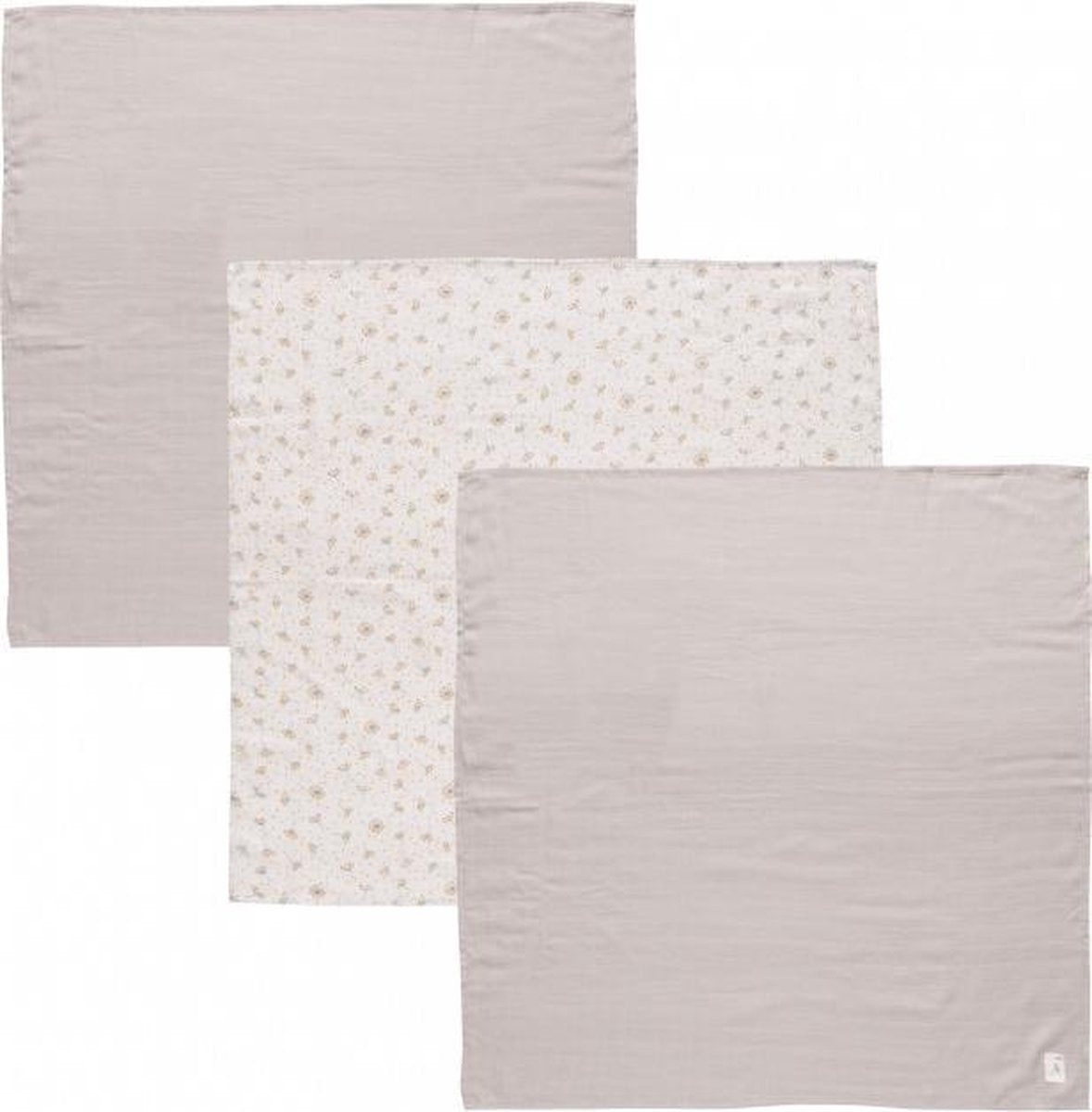 bébé-jou Fabulous Hydrofiel doeken 3 stuks 70x70 cm - Wish Grey